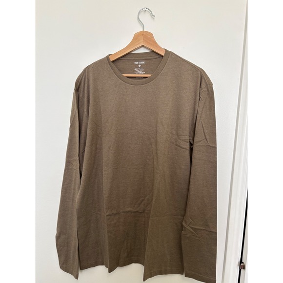 True Classic Other - New True Classic Men's Long Sleeve Crewneck – Light Brown – Size Large